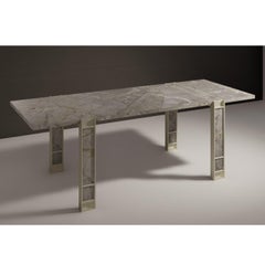 LAVOISIER - Table de salle à manger en marbre italien par Romagno Marmi