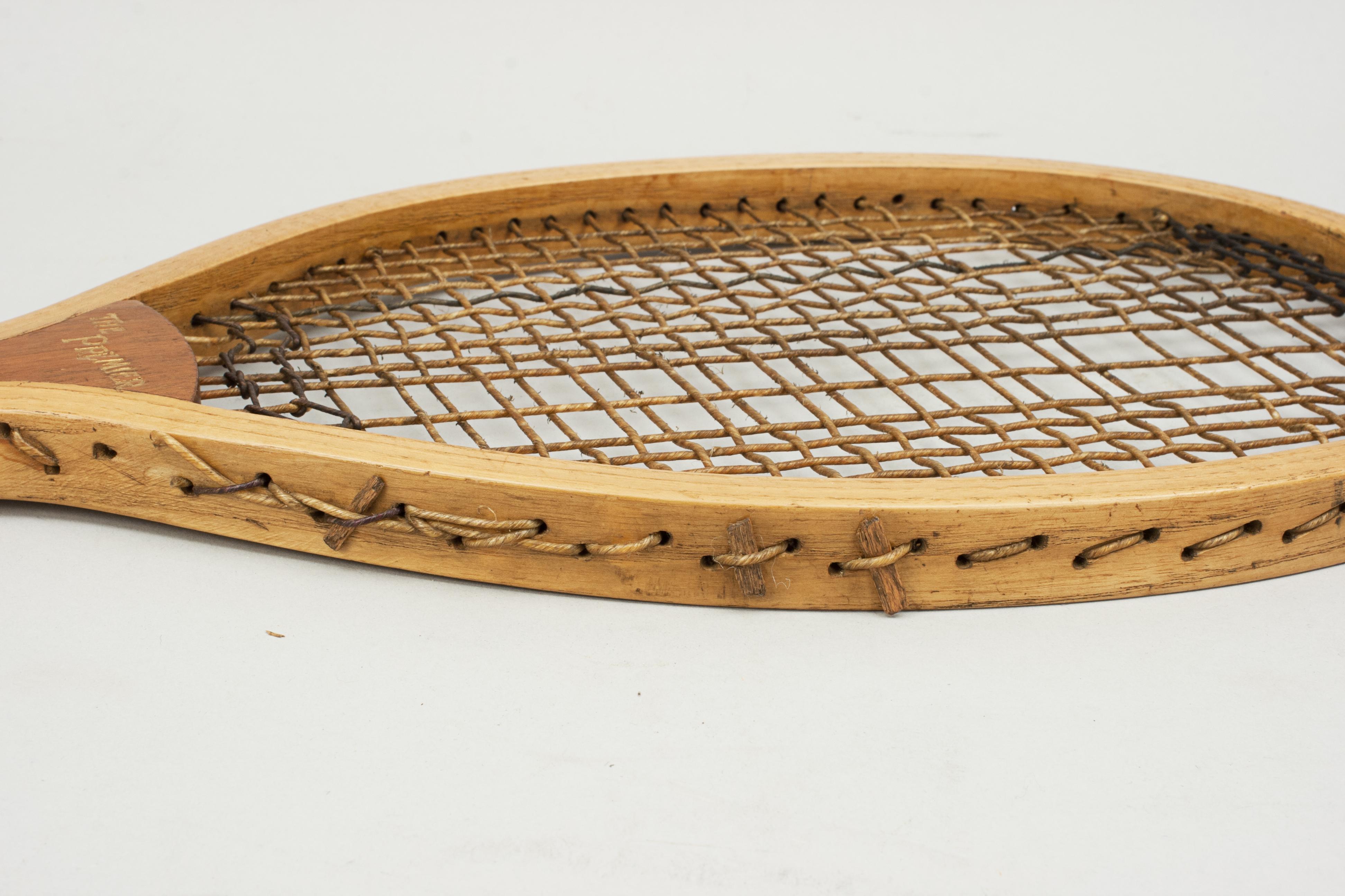 Lawn Tennis Racket, the Premier, Kertesz Todor, Budapest For Sale 2