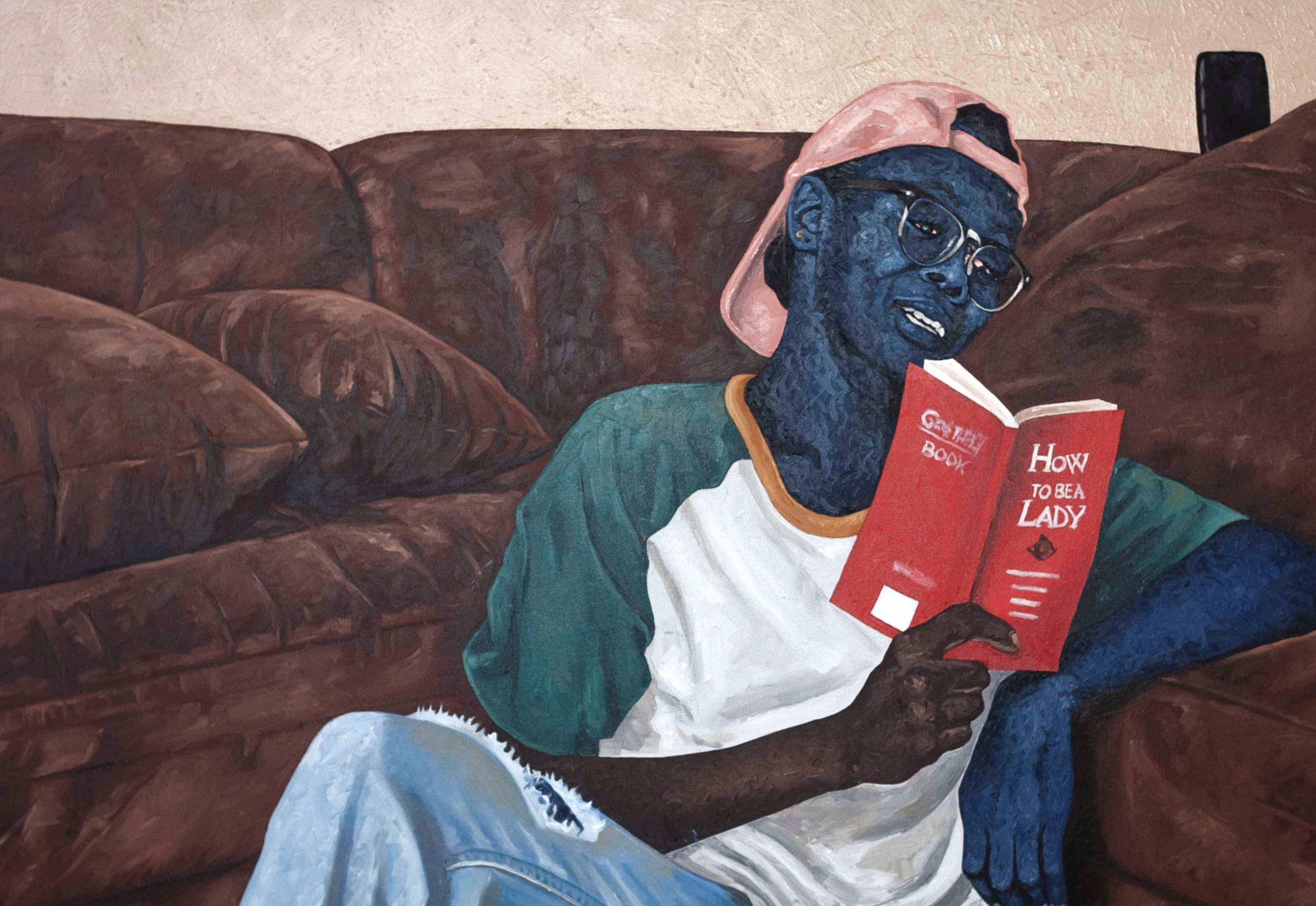 Body of Mind -21st Century, Contemporary, Figurative, Women, Men Oil, Modern Art - Painting by Lawrence Amoo