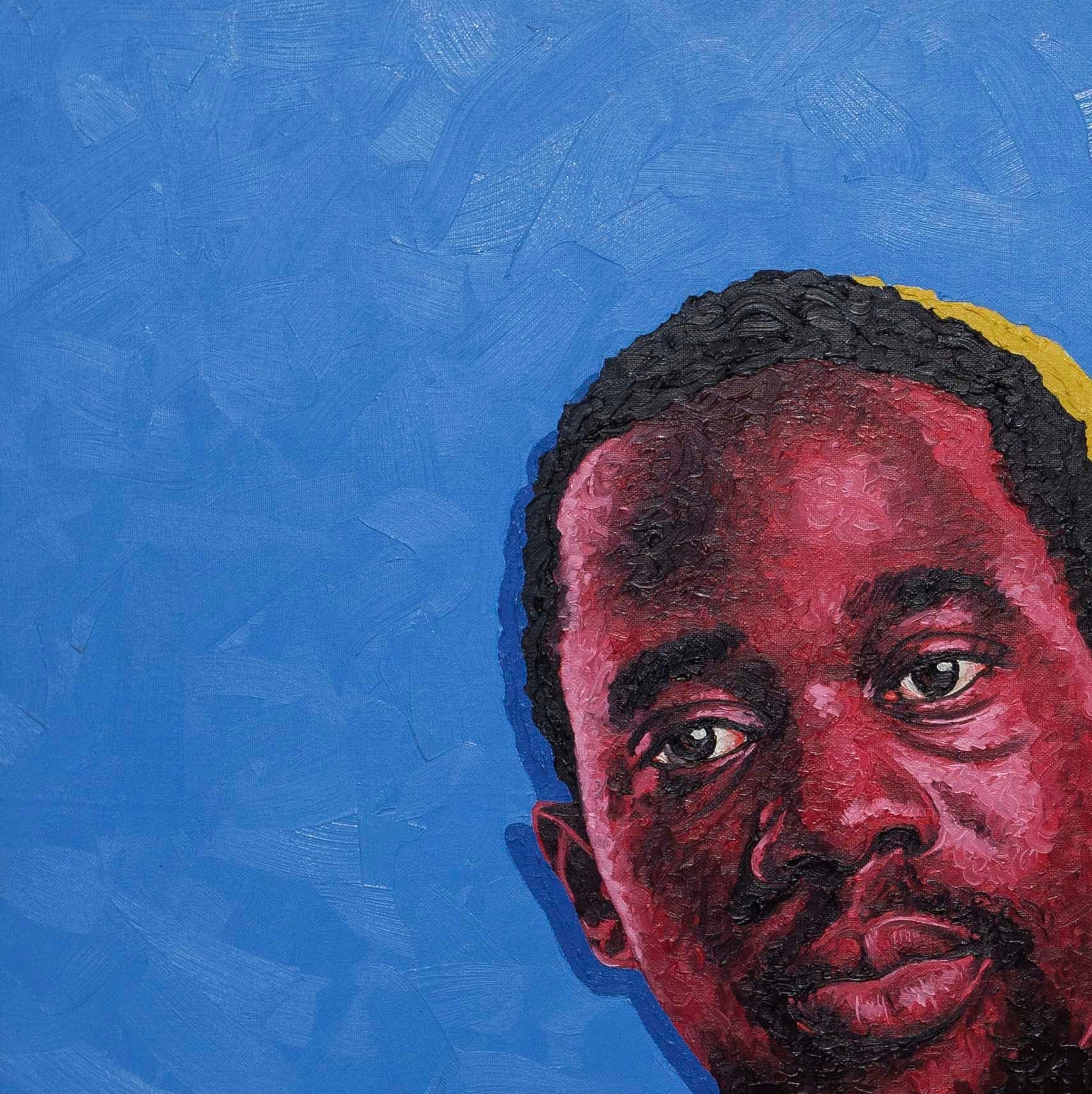 Sankofa - Siglo XXI, Contemporáneo, Retrato Figurativo, Hombre, Arte Moderno, Óleo - Painting de Lawrence Amoo