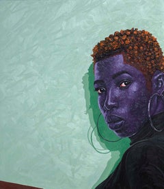 Window To The Soul - 21st Century, Contemporary, Figurative, Women, Modern, Rose