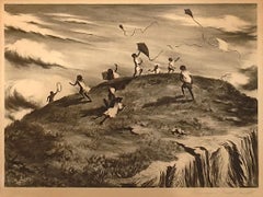 "Windy Hill" Lawrence Beall Smith, Escena realista de mediados de siglo, Vida americana