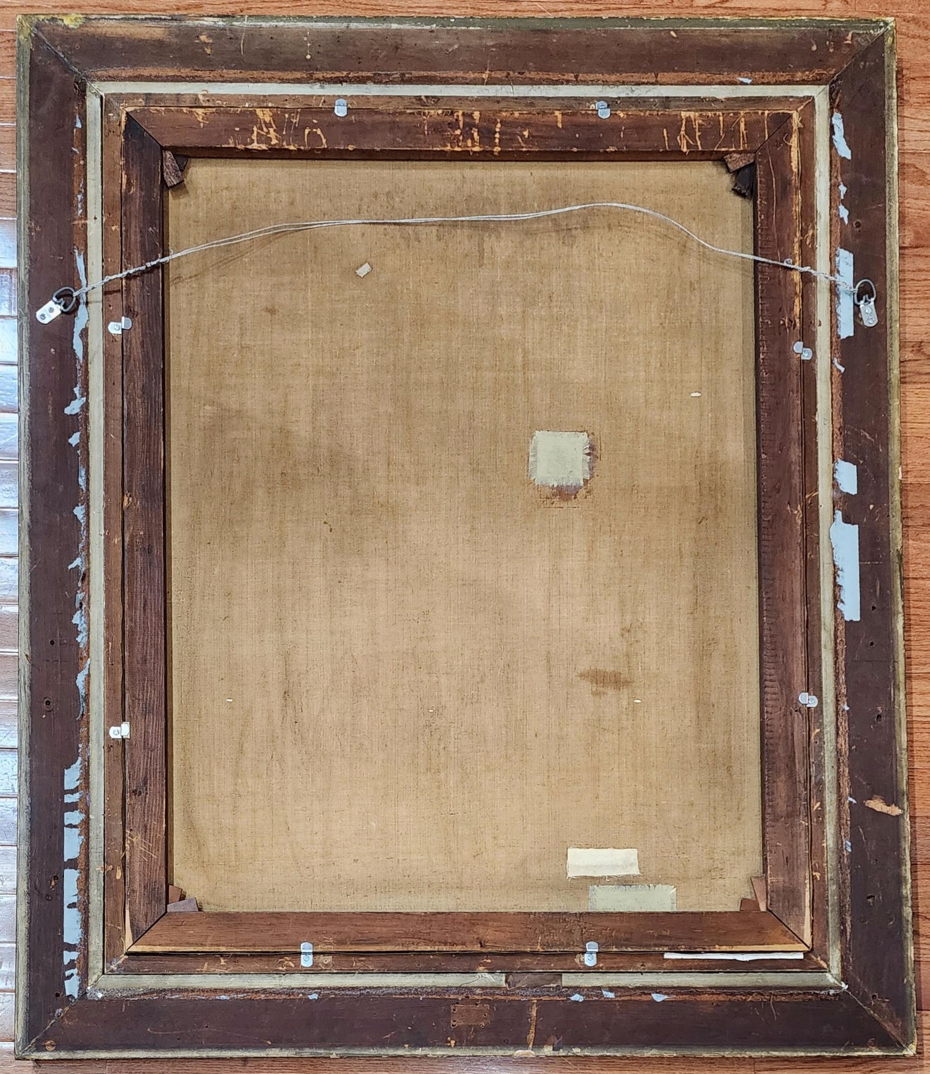Solitario, Carte da gioco uomo, Stearns, Kentucky, Grand Rapids Press, genere - Painting Realismo americano di Lawrence Carmichael Earle