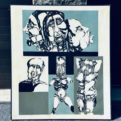 Lawrence Chvotzkin (américain, 20e siècle) peinture sur toile