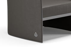 Lawrence Contemporary Armchair Leather Seating Hardshell