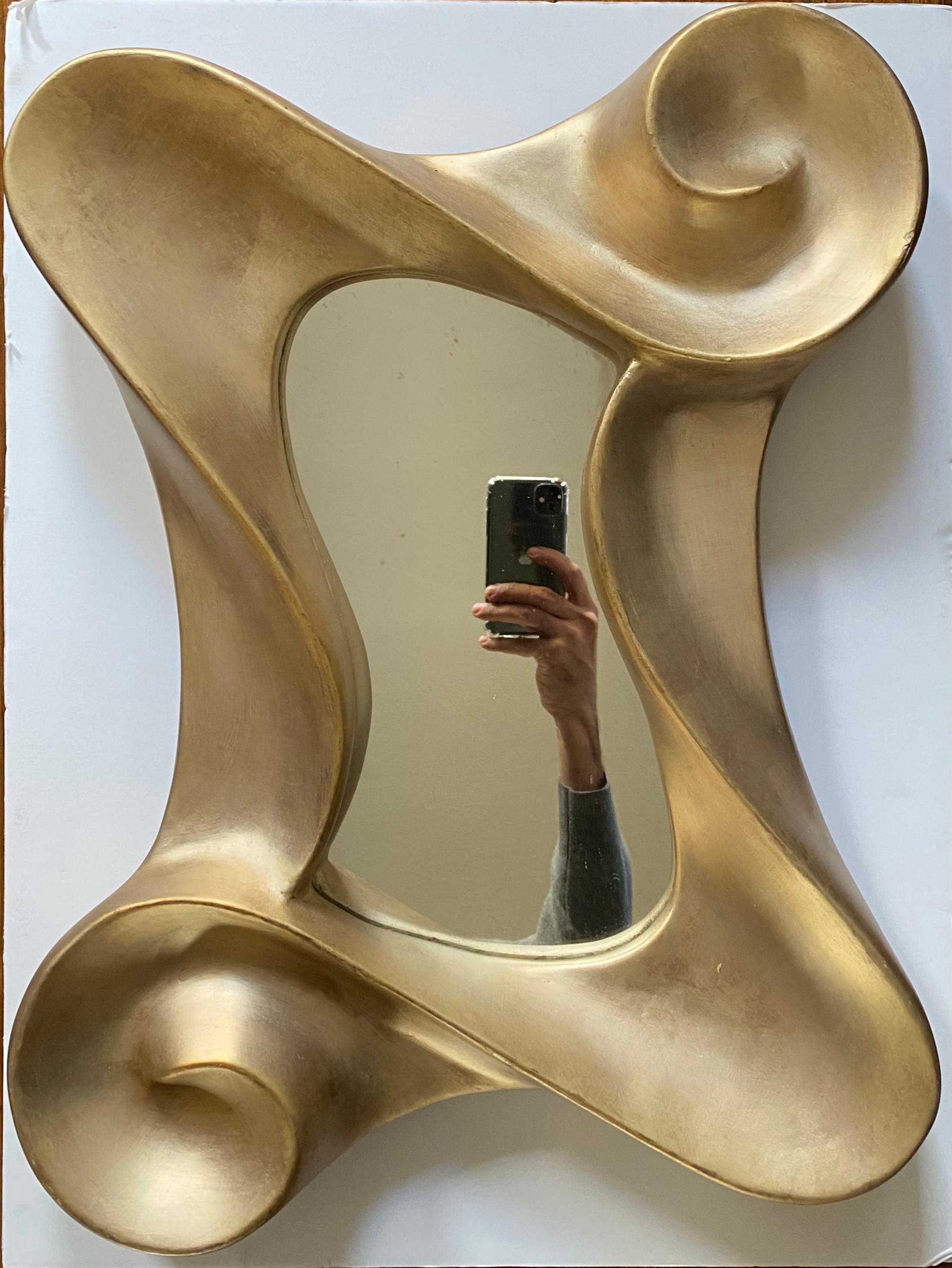 Lawrence De Martino Sculptural Gold Leaf Wall Mirror 5