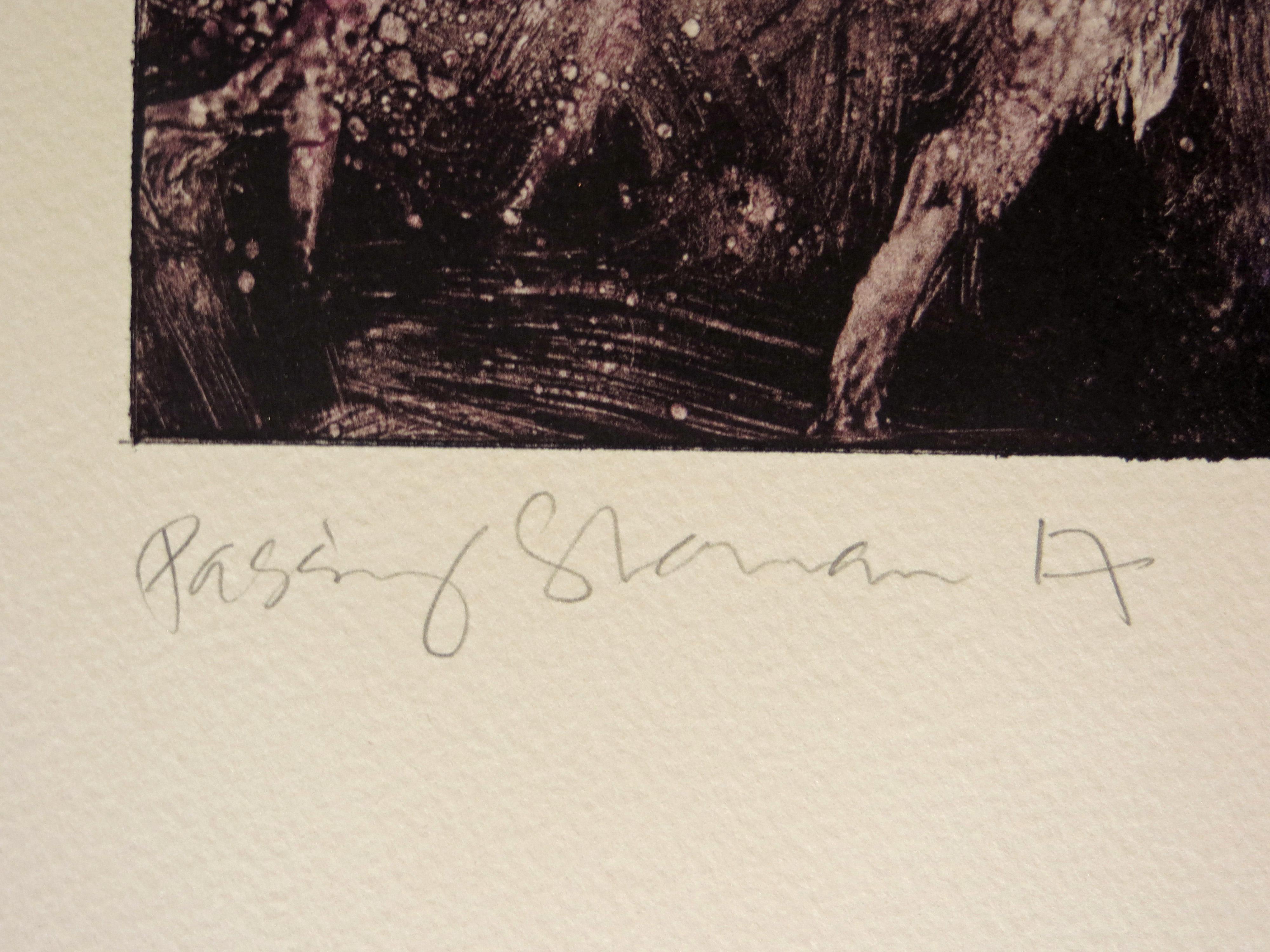 Shaman Passing Shaman 17 - Abstrait Print par Lawrence Fodor