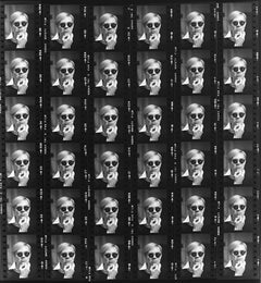 Vintage Lawrence Fried - Andy Warhol Contact Sheet, Photography 1965, Printed After