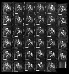 Lawrence Fried - Andy Warhol Eating a Banana Contact Sheet, 1965, Printed After