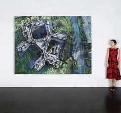 Russian Drone Painting No. 4 (Abandoned Hospital, Moscow)