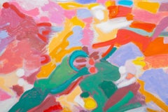 Lawrence Glickman Abstraction in Pink Acrylic