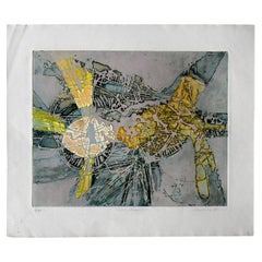 Lawrence Heyman, Fertilizzazione IIII dalla serie Atelier 17, acquaforte originale