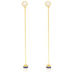 Lawrence Jeffrey Hyper Modern Gold Earrings