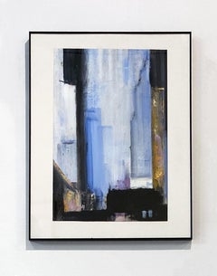 Zeitgenössisches impressionistisches Ölgemälde von Lawrence Kelsey „Weiße Nacht“