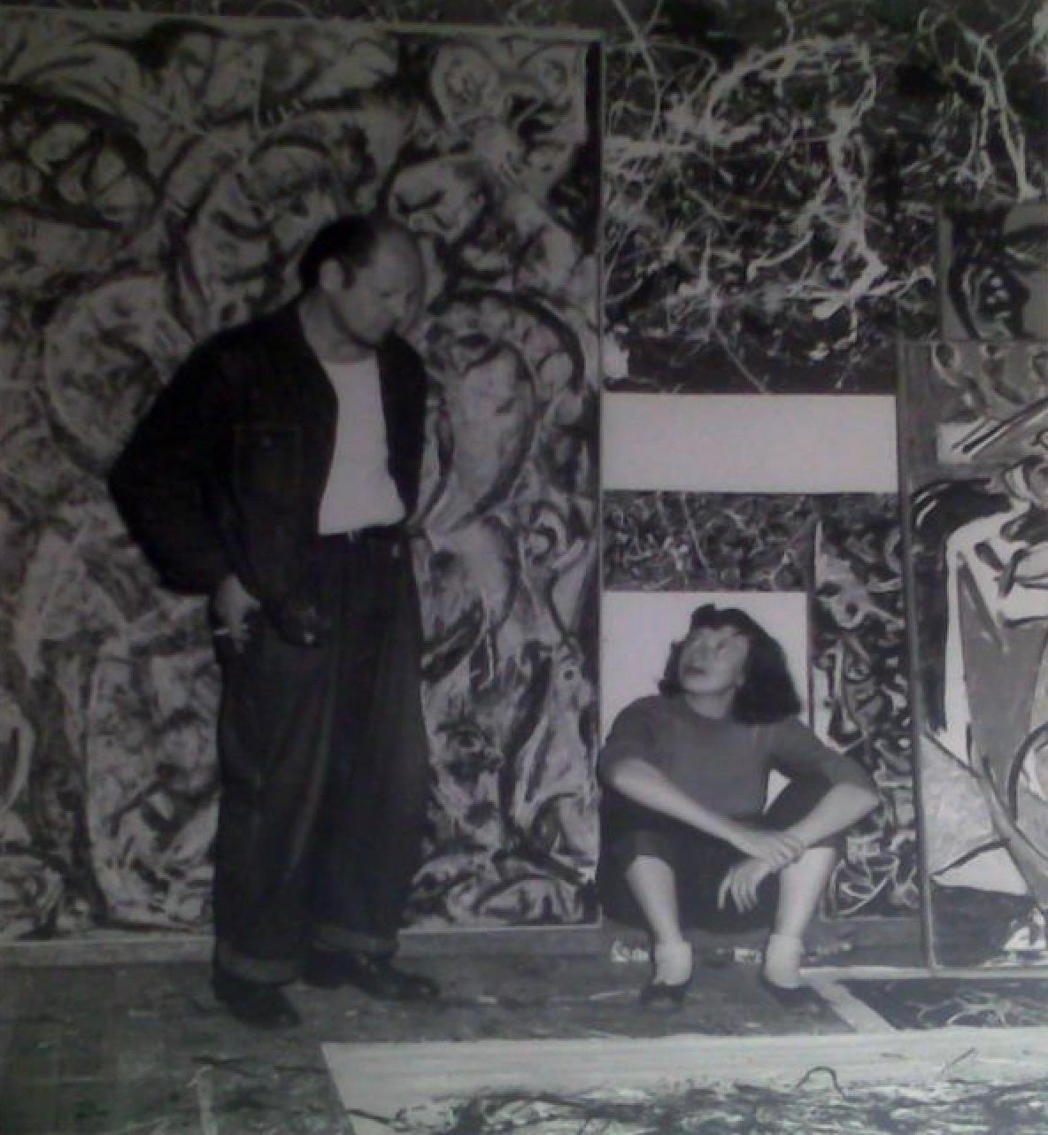 Lawrence Larkin Figurative Print - Jackson Pollock's Studio