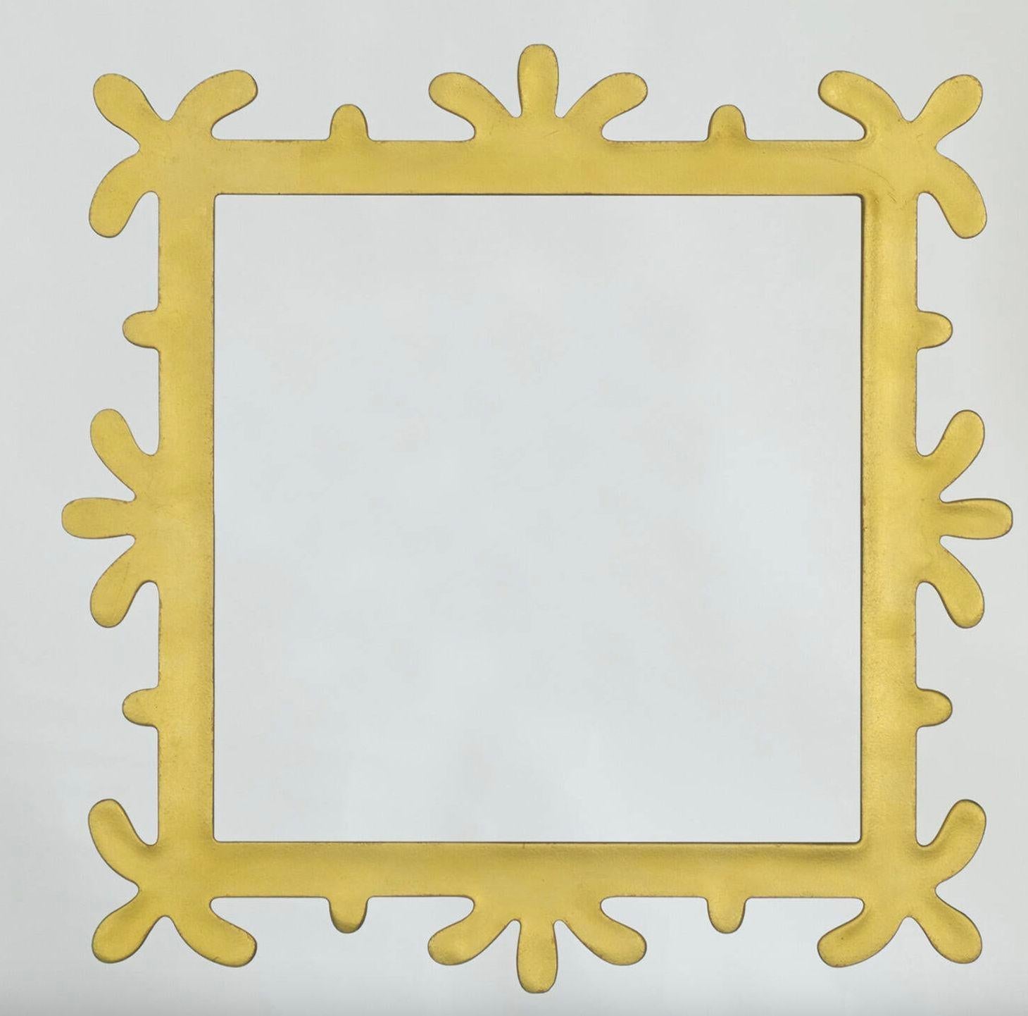 Lawrence Laske Lola-Spiegel, 2014
MATERIAL: Geätztes und verspiegeltes Glas, versilbertes Kristall und 24 Karat Gold
Unterschrift: Signiert und datiert unten links: Larry Laske 2014
Abmessungen: 32