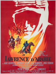 Lawrence of Arabia 1962 French Grande Style B Film Poster, Georges Kerfyser