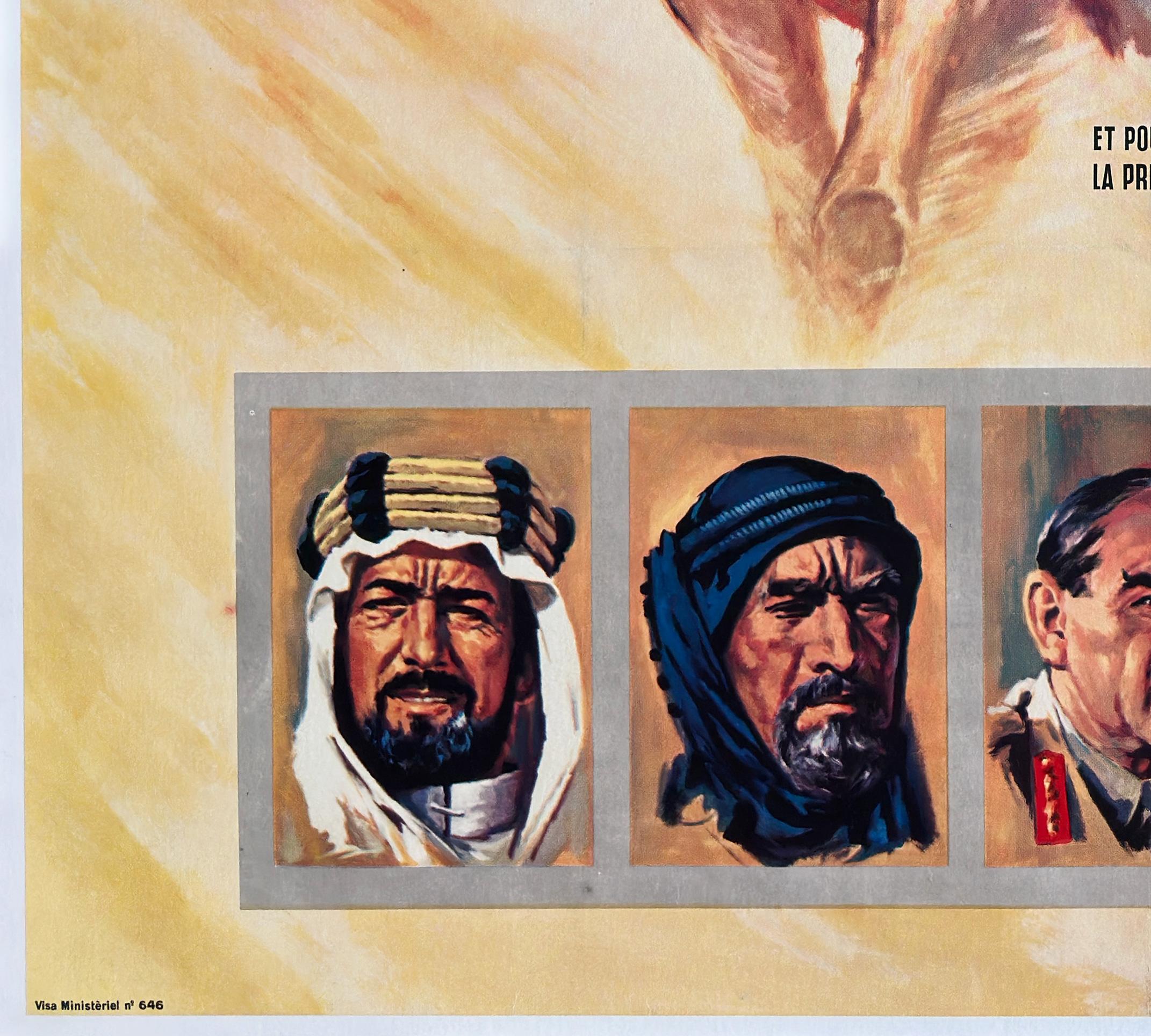 Affiche française du grand film LAWRENCE OF ARABIA, 1963 en vente 1