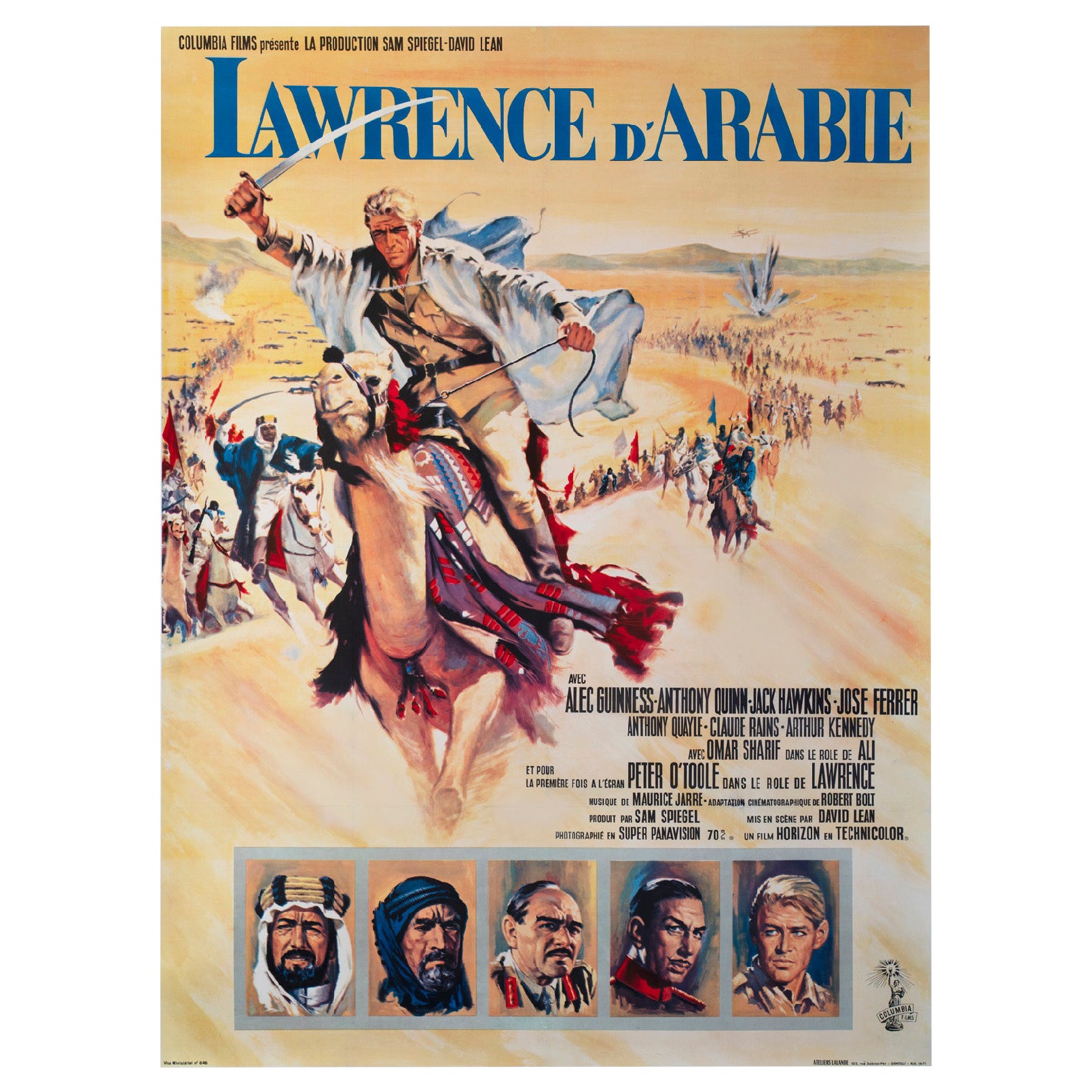 Lawrence d
Arabie 1963 Affiche du grand film français