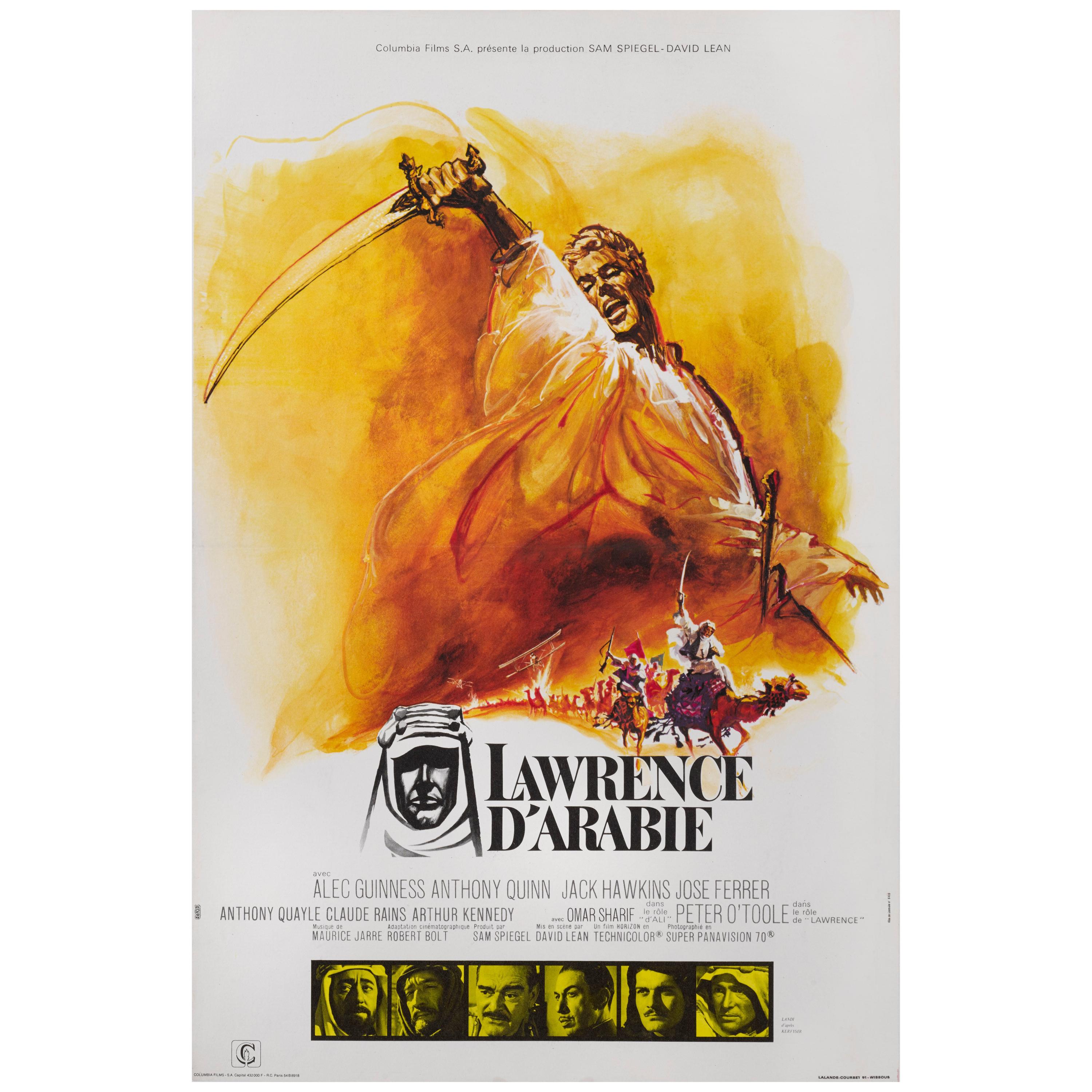 "Lawrence of Arabia / Lawrence d' Arabie" Original French Film Poster
