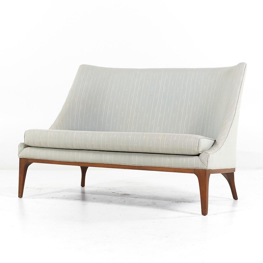 Mid-Century Modern Lawrence Peabody for Nemschoff Mid Century Settee Sofa For Sale