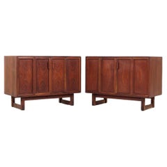 Used Lawrence Peabody for Nemschoff Mid Century Walnut Dresser Chests - Pair
