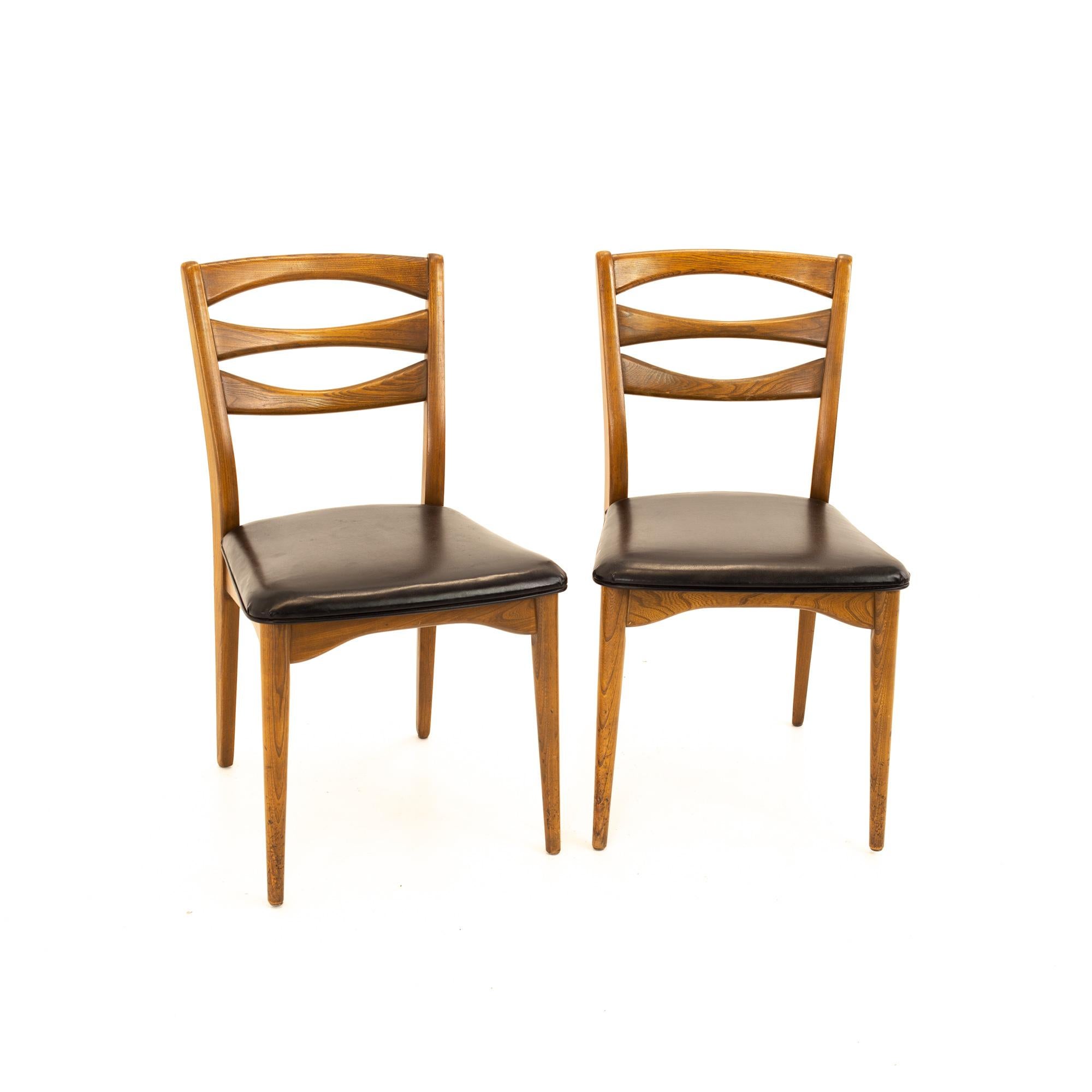 Lawrence Peabody for Nemschoff Model 300 MCM Walnut Dining Chairs, Set of 12 2