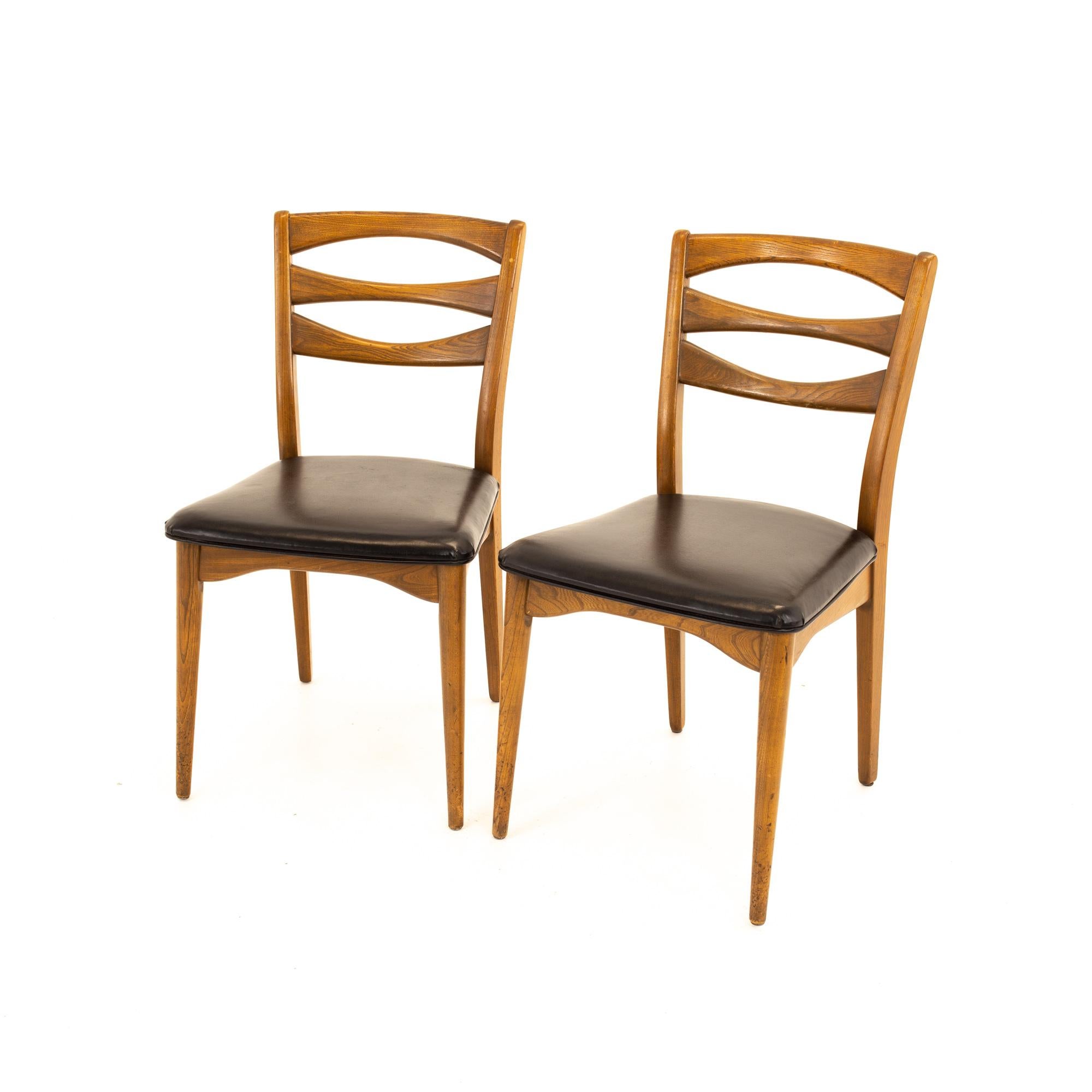 Lawrence Peabody for Nemschoff Model 300 MCM Walnut Dining Chairs, Set of 12 3