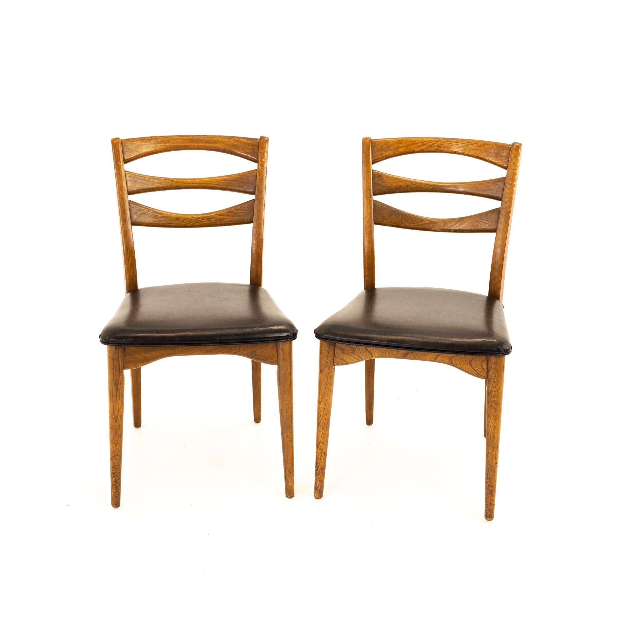 Lawrence Peabody for Nemschoff Model 300 MCM Walnut Dining Chairs, Set of 12 4