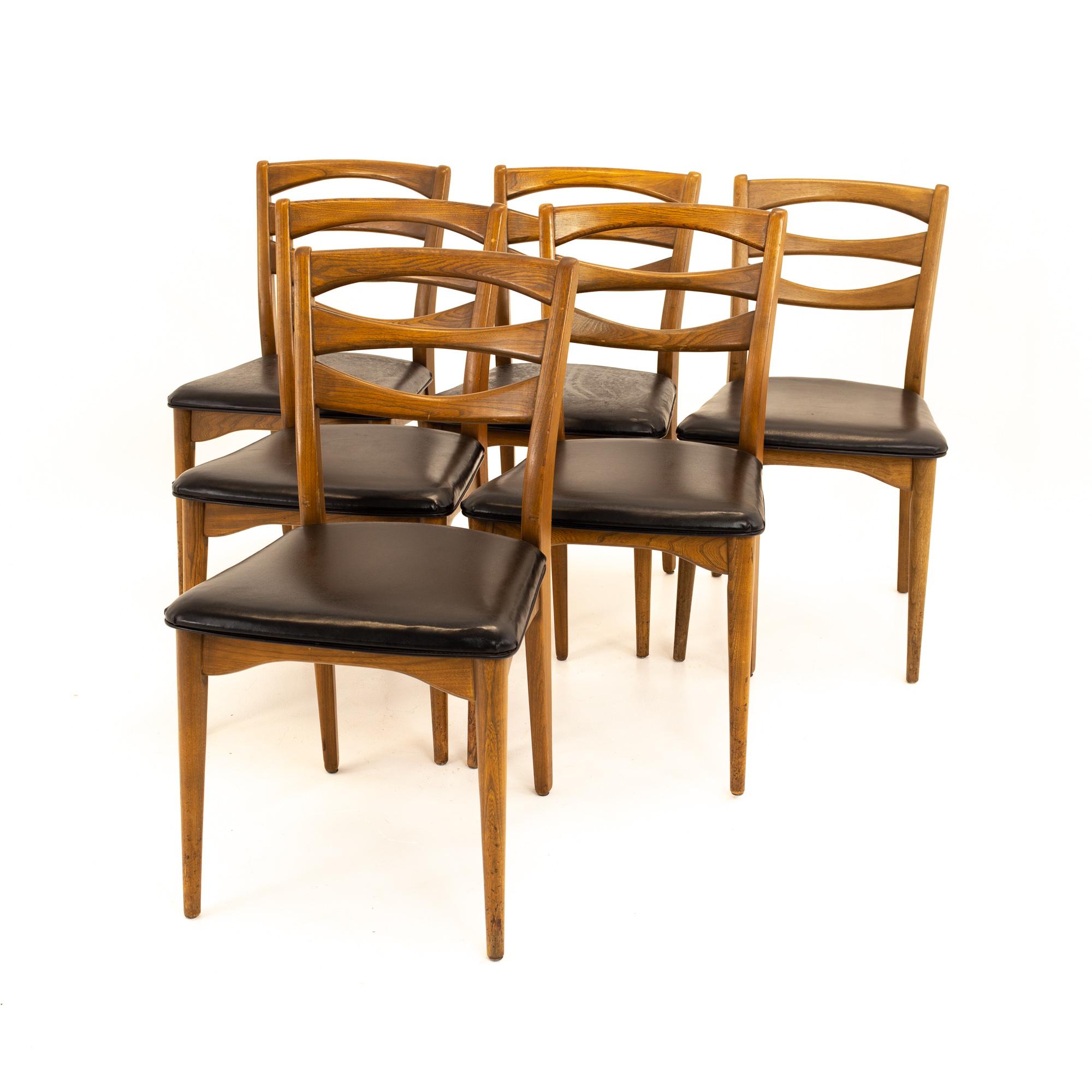 Danish Lawrence Peabody for Nemschoff Model 300 MCM Walnut Dining Chairs, Set of 12