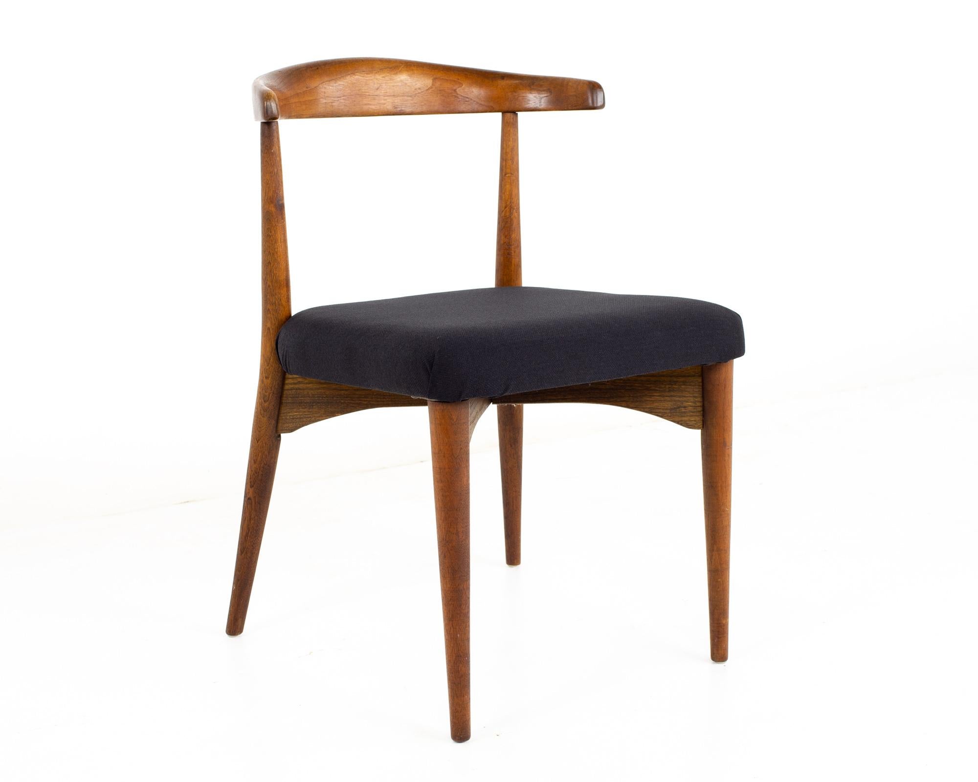 Lawrence Peabody for Richardson Nemschoff MCM Walnut Dining Chairs, Set of 6 5