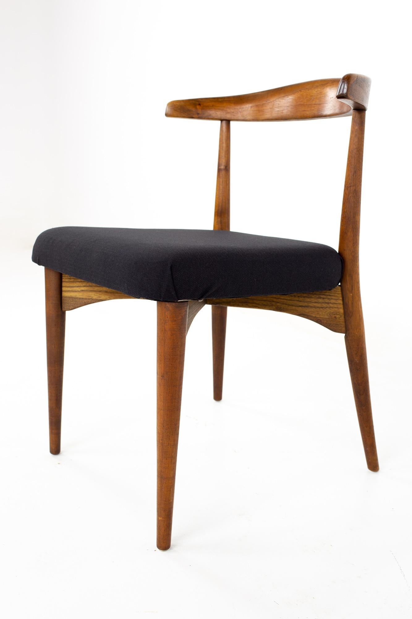 Lawrence Peabody for Richardson Nemschoff MCM Walnut Dining Chairs, Set of 6 9