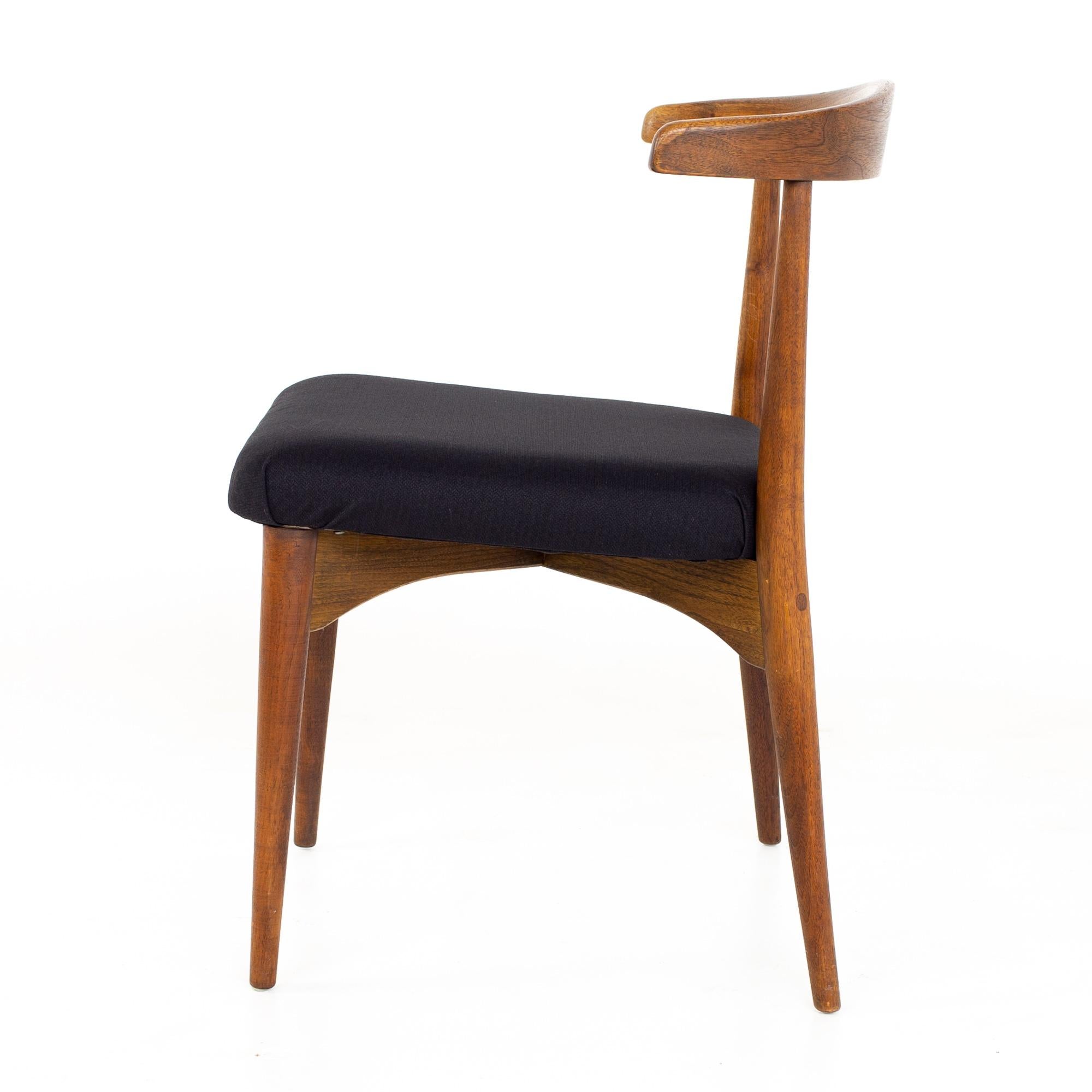 Lawrence Peabody for Richardson Nemschoff MCM Walnut Dining Chairs, Set of 6 11