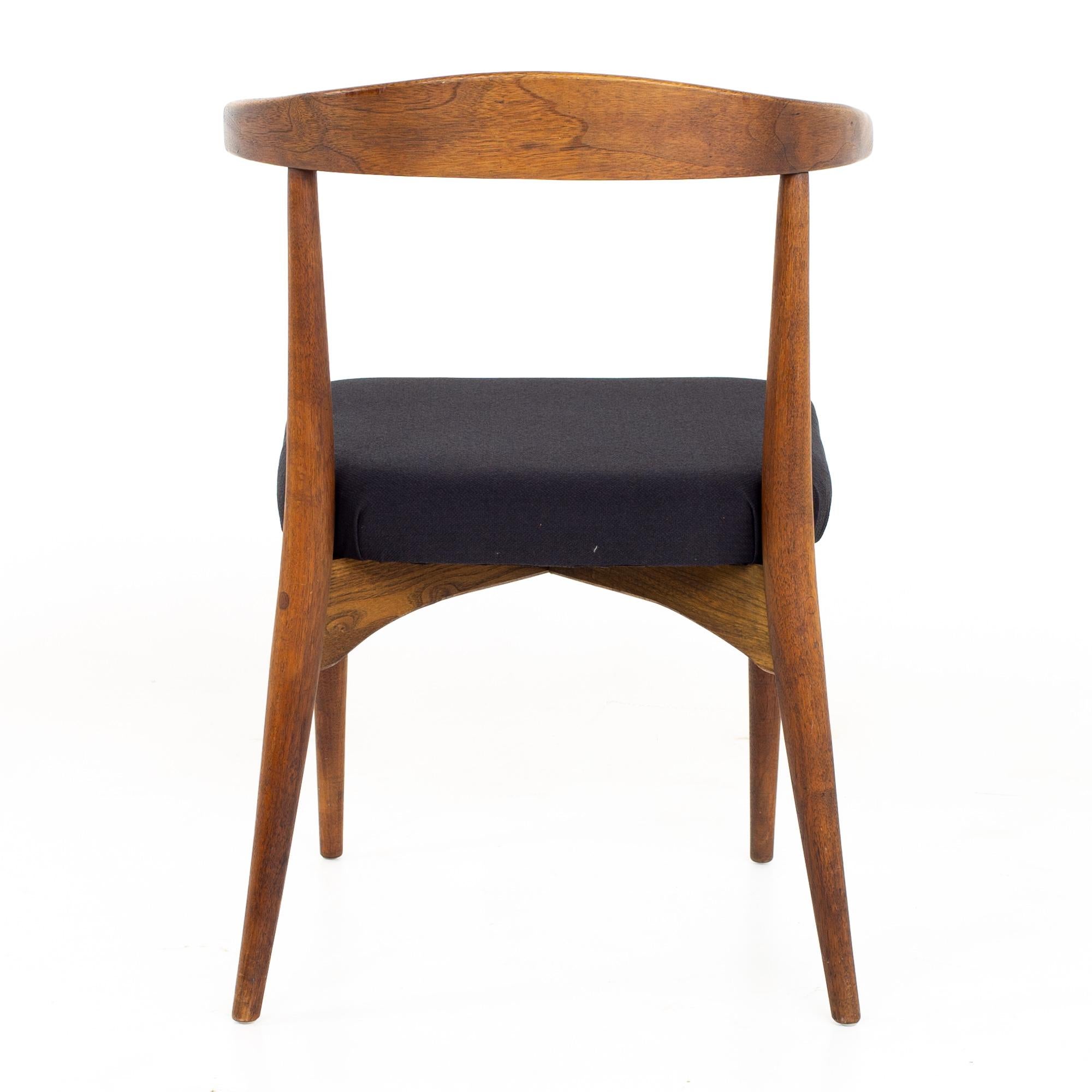 Lawrence Peabody for Richardson Nemschoff MCM Walnut Dining Chairs, Set of 6 12