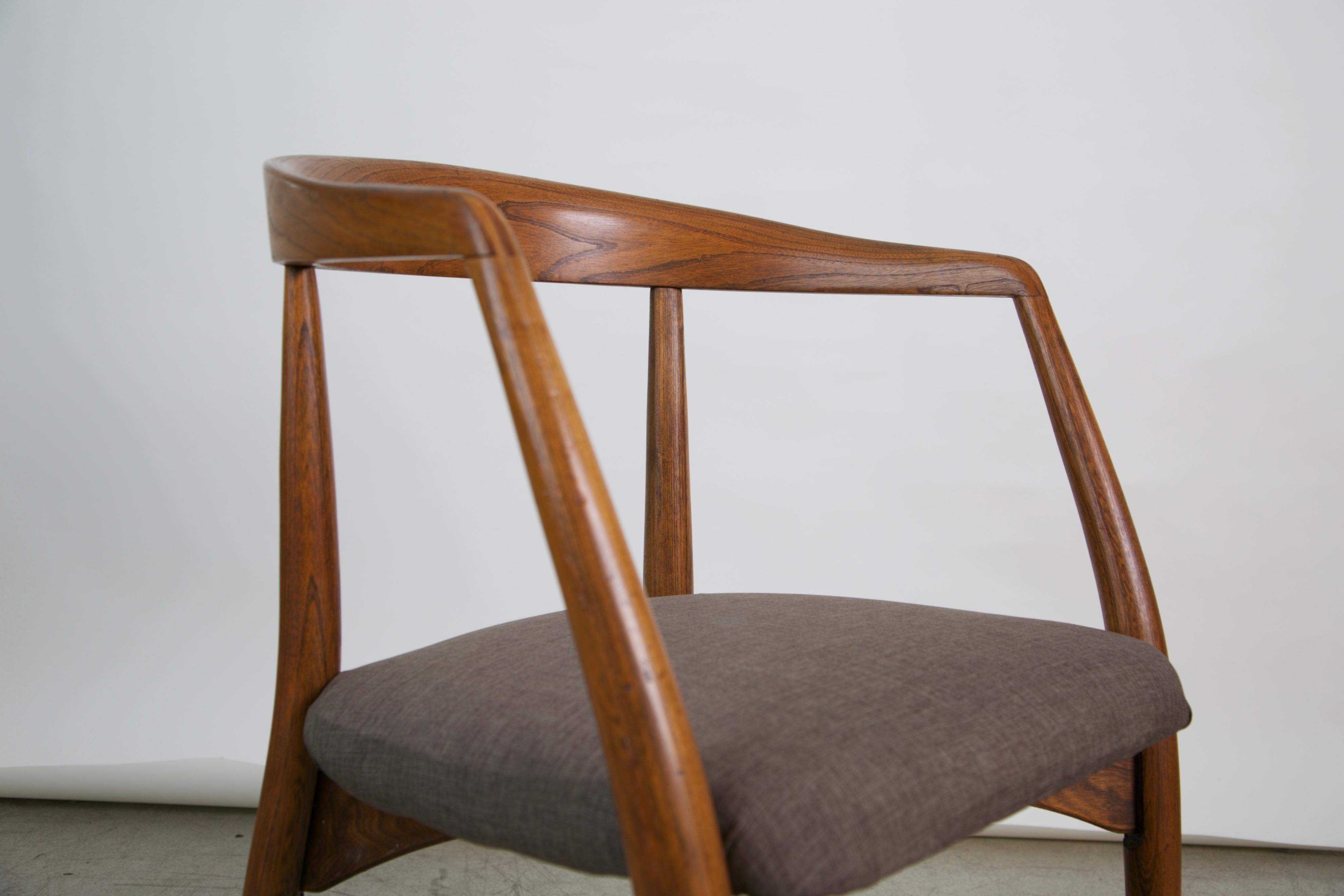 Lawrence Peabody for Richardson Nemschoff Solid Oak Armchairs, circa 1960s 5