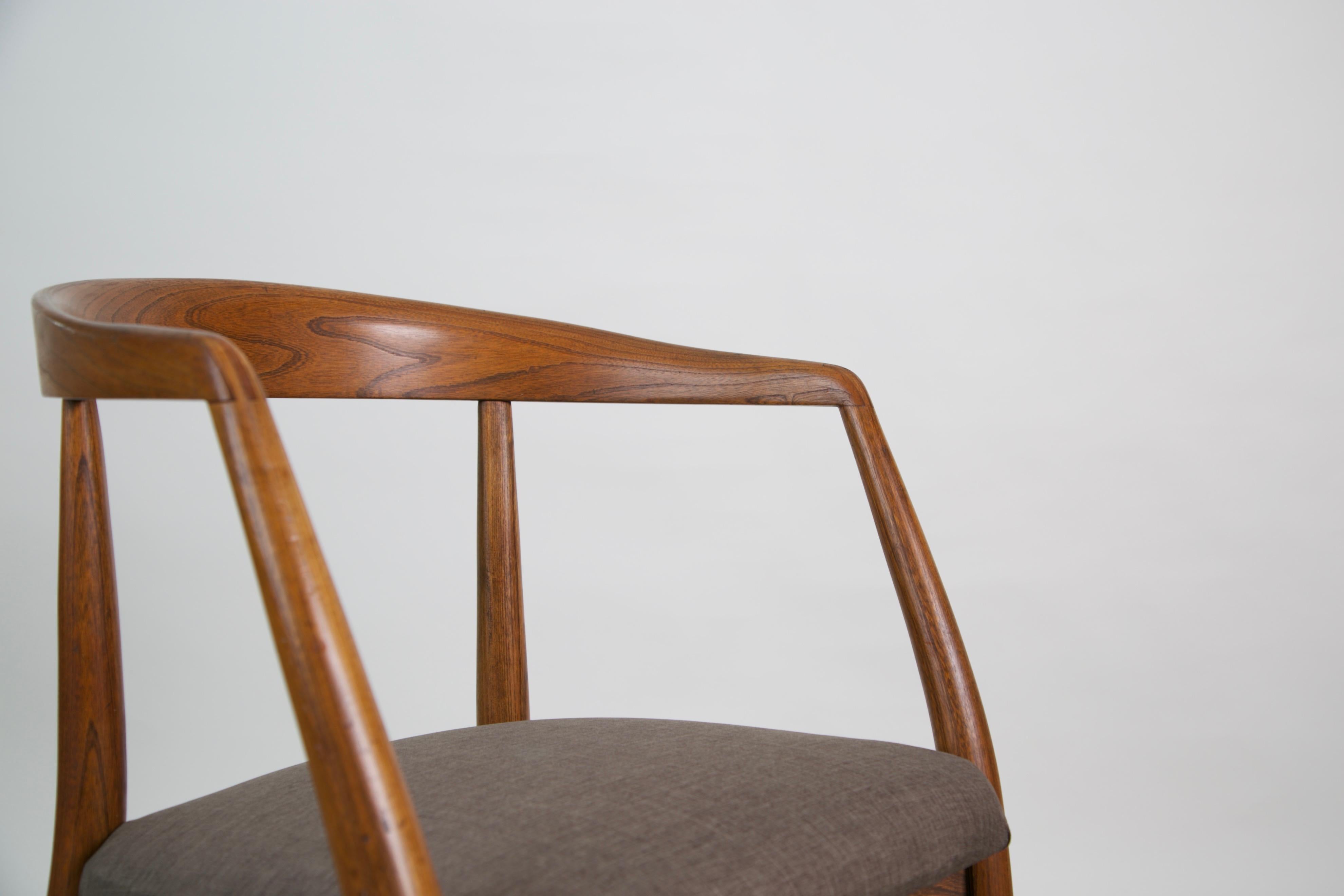 Lawrence Peabody for Richardson Nemschoff Solid Oak Armchairs, circa 1960s 8