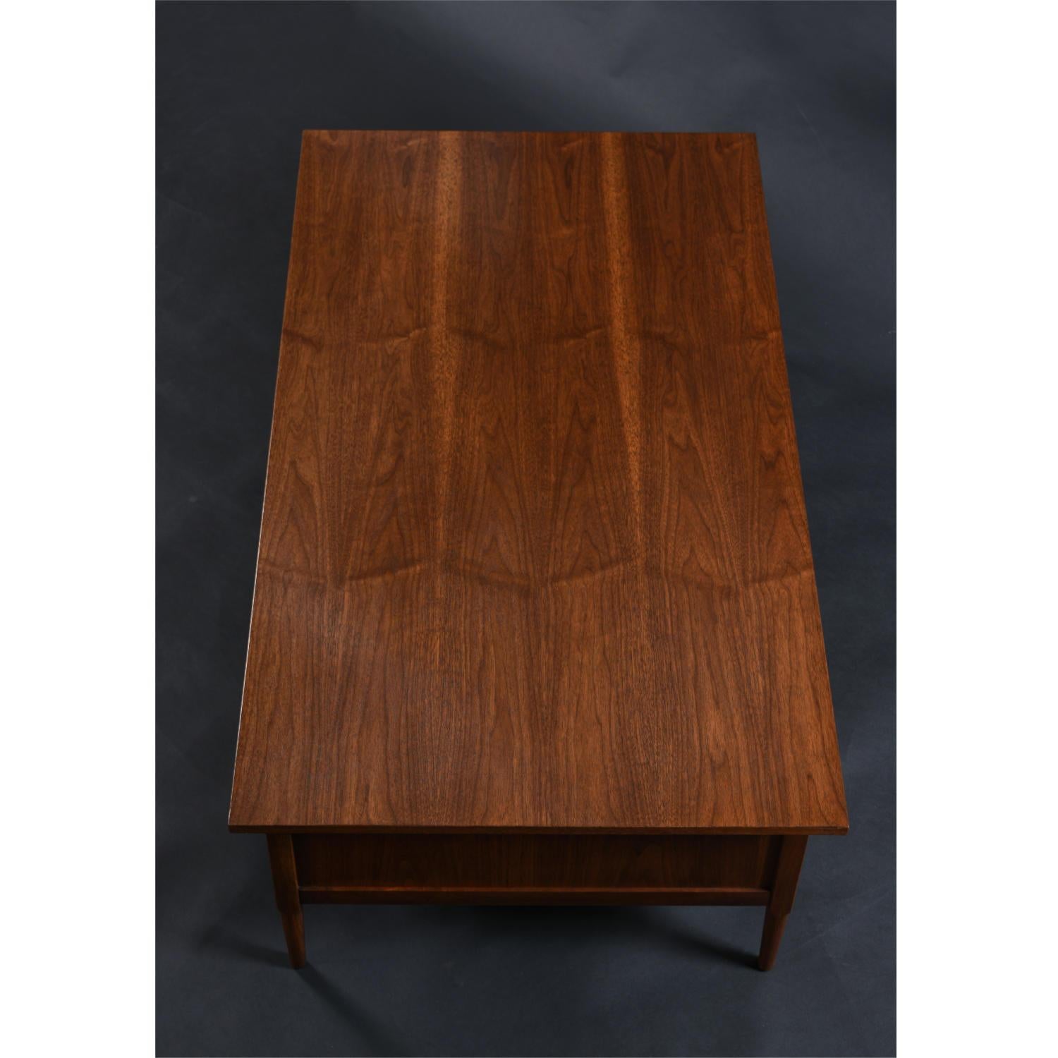 Lawrence Peabody for Richardson Nemschoff Walnut Coffee Table with Drawer 4