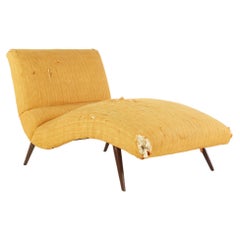 Lawrence Peabody for Selig Mid Century Contour Chaise Lounge