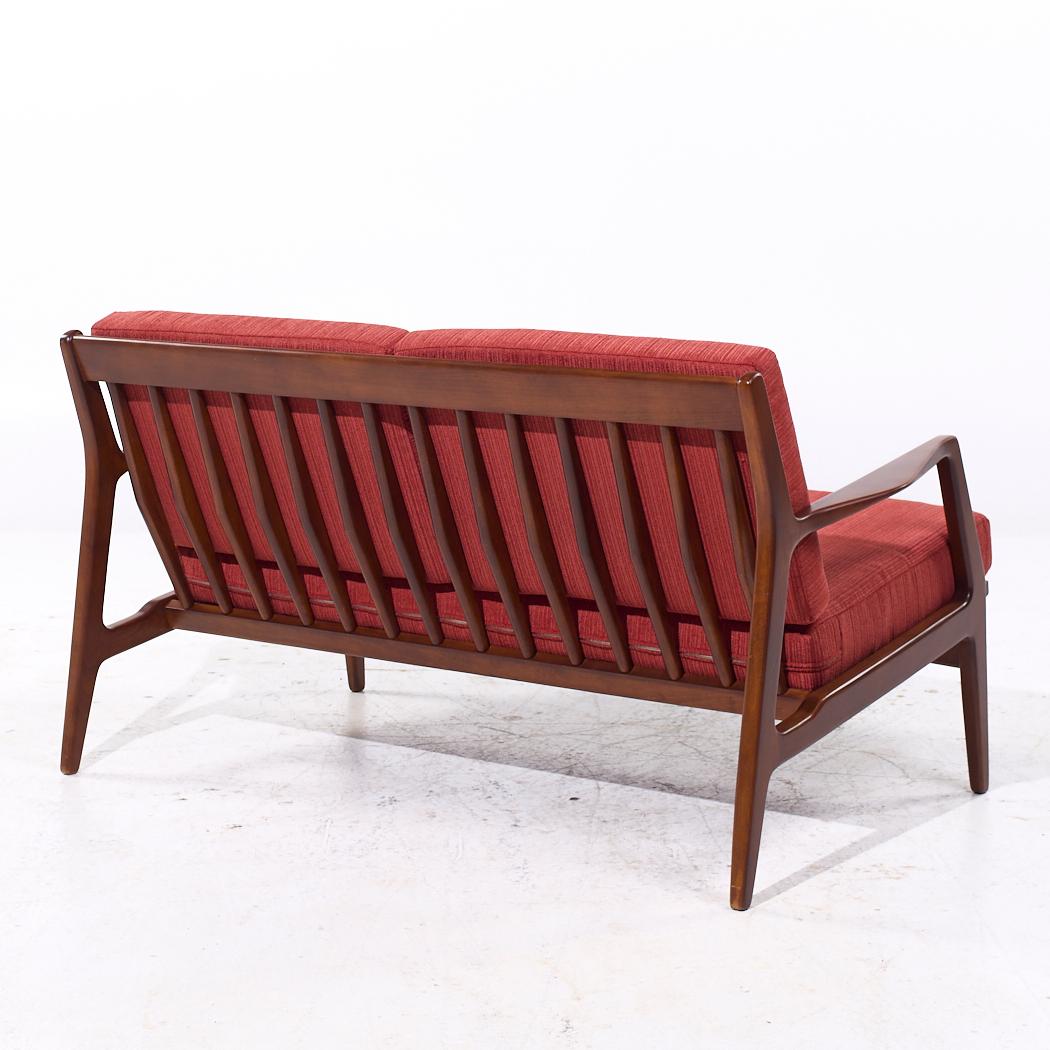 Lawrence Peabody para Selig Sofá Settee de mediados de siglo Estadounidense en venta