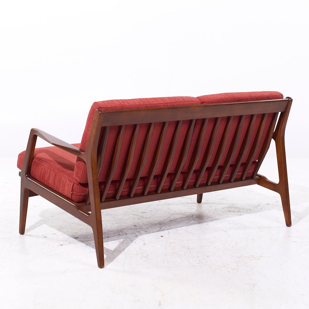Lawrence Peabody para Selig Sofá Settee de mediados de siglo finales del siglo XX en venta