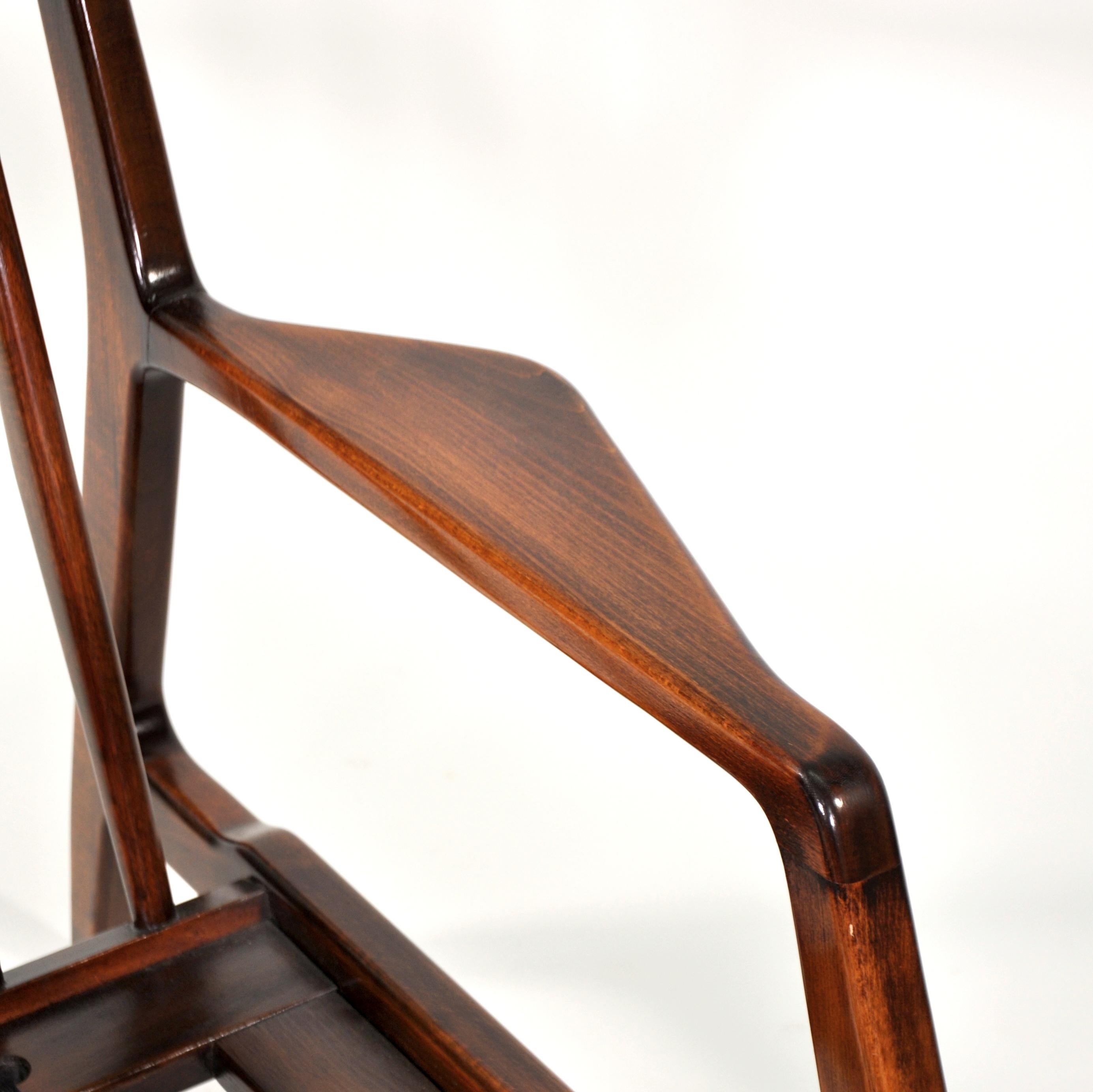 Lawrence Peabody for Selig Walnut Lounge Chair 1