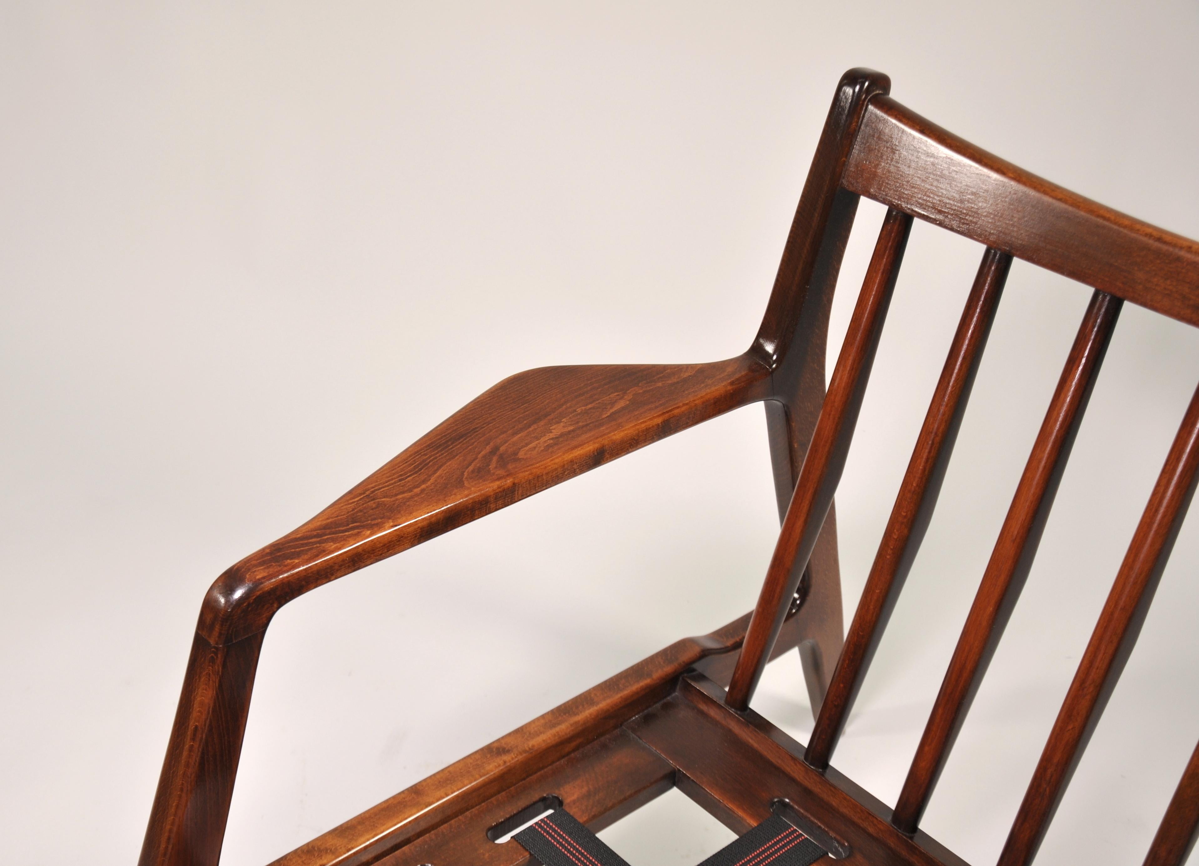 Lawrence Peabody for Selig Walnut Lounge Chair 2