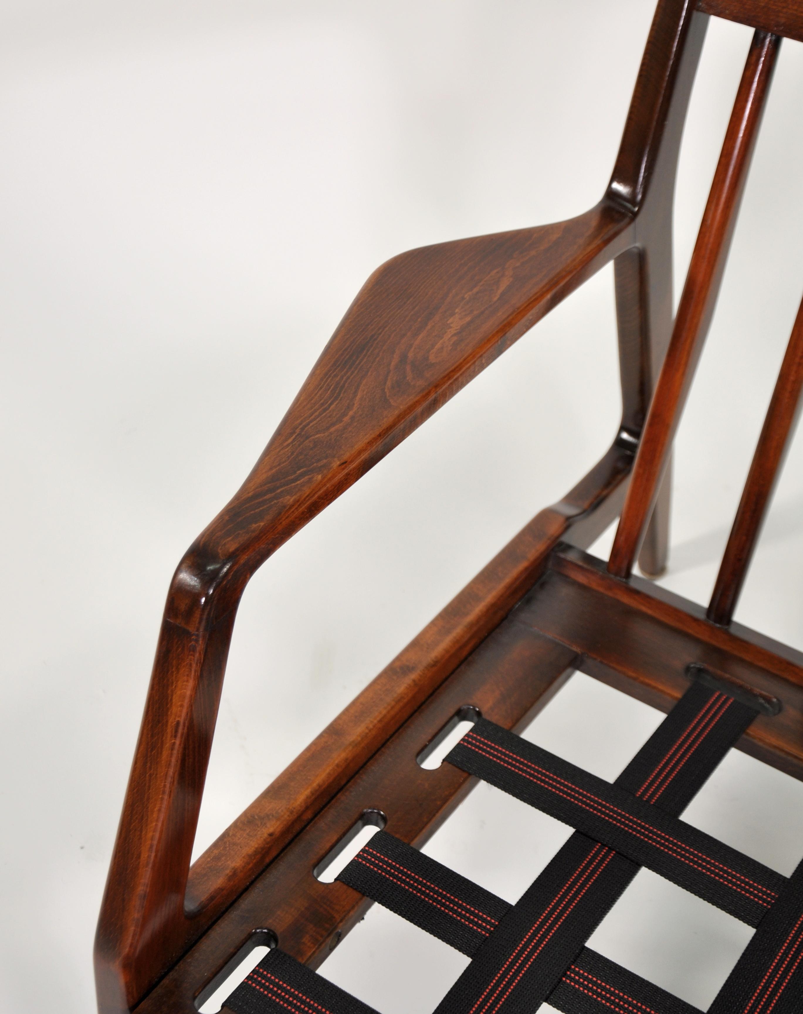 Lawrence Peabody for Selig Walnut Lounge Chair 4