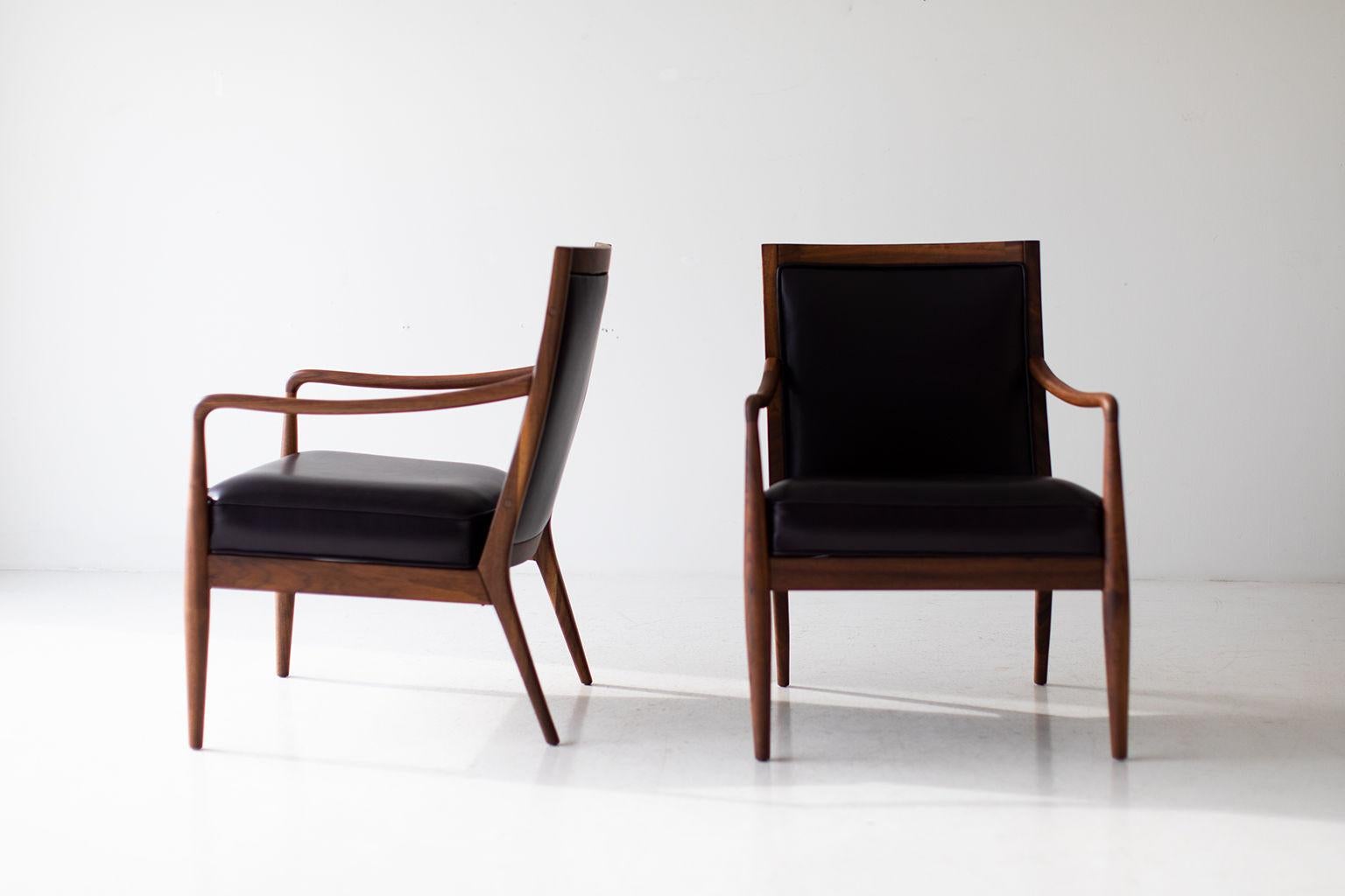 Lawrence Peabody Leather Lounge Chairs for Richardson Nemschoff 4