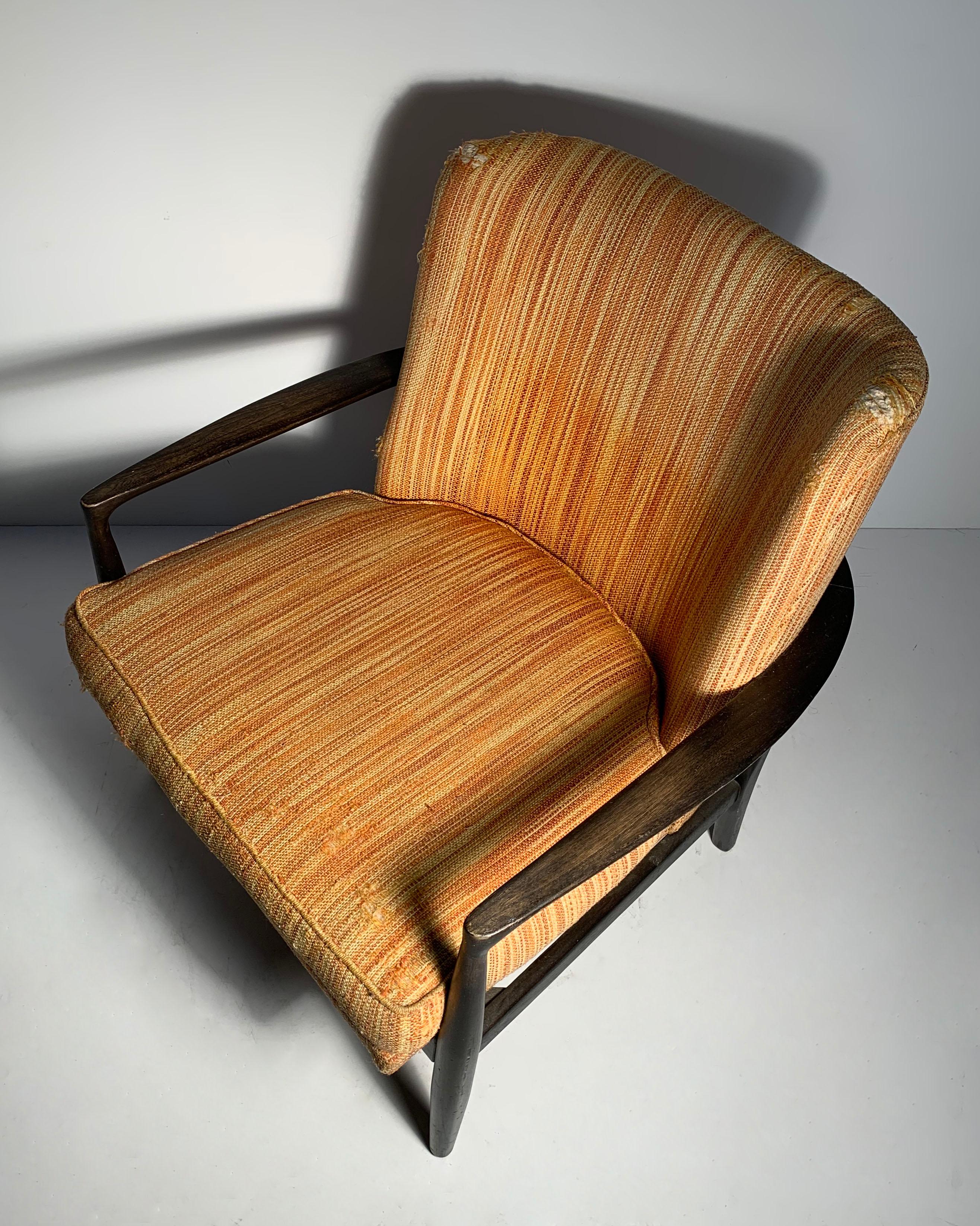 American Lawrence Peabody Lounge Chair Model 982 for Nemschoff For Sale