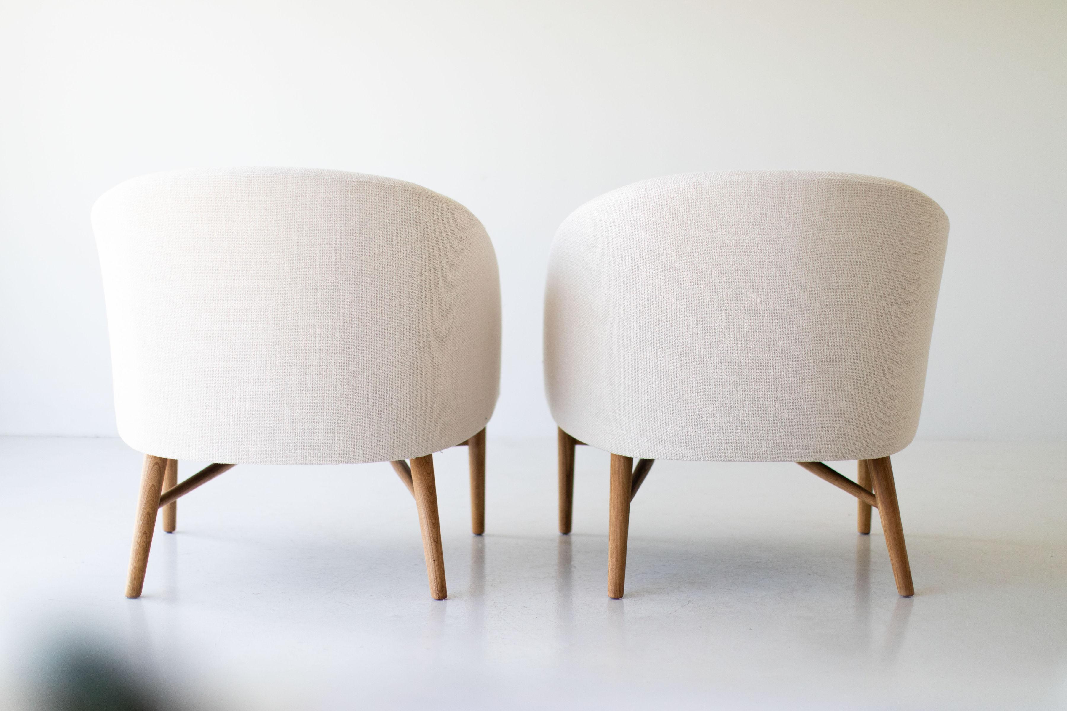 Mid-20th Century Lawrence Peabody Lounge Chairs for Nemschoff