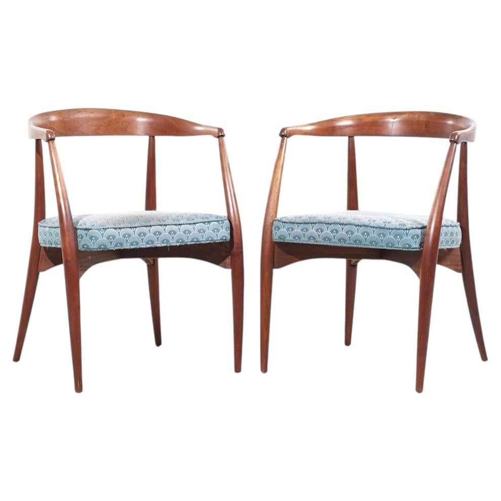 Lawrence Peabody Mid Century Armchairs - Pair For Sale