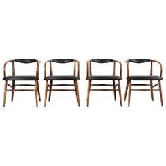 Lawrence Peabody Mid-Century Modern Dining Chairs For Richardson Nemschoff