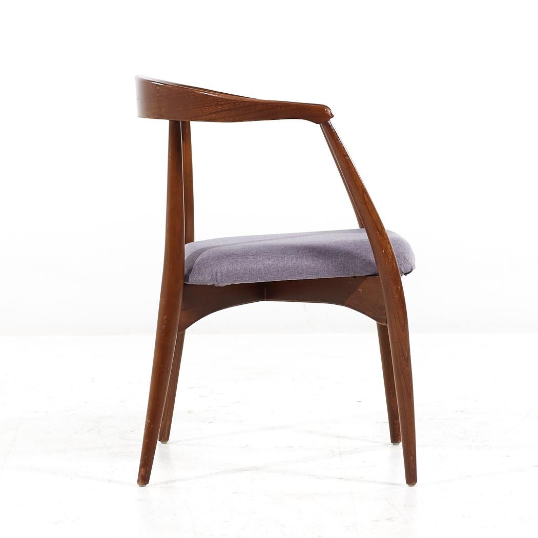 Lawrence Peabody Mid Century Walnut Dining Chair - Pair For Sale 3