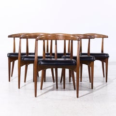 Lawrence Peabody Mid Century Esszimmerstühle aus Nussbaumholz - 6er-Set